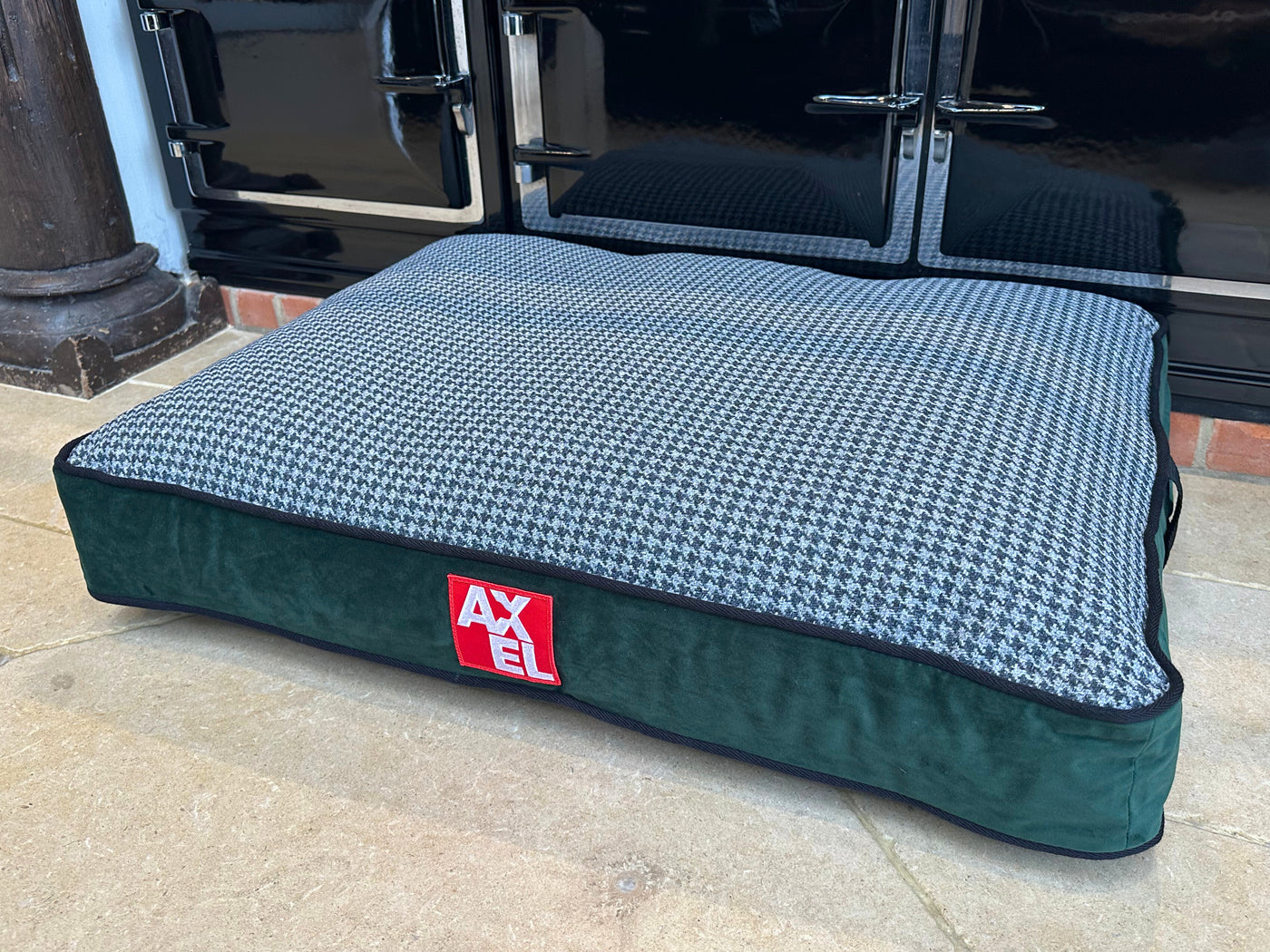 Houndstooth Dog Bed Cover