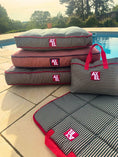 Load image into Gallery viewer, Marine Stripe Dog Travel Bag — British Made — Axel Dog Beds - dog bed - Axel Dog Beds