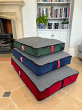 Load image into Gallery viewer, Houndstooth Dog Bed Cover — British Made — Axel Dog Beds - dog bed - Axel Dog Beds
