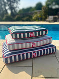 Load image into Gallery viewer, Coastal Stripe Dog Bed — British Made — Axel Dog Beds - dog bed - Axel Dog Beds
