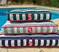 Load image into Gallery viewer, Coastal Stripe Dog Bed — British Made — Axel Dog Beds - dog bed - Axel Dog Beds