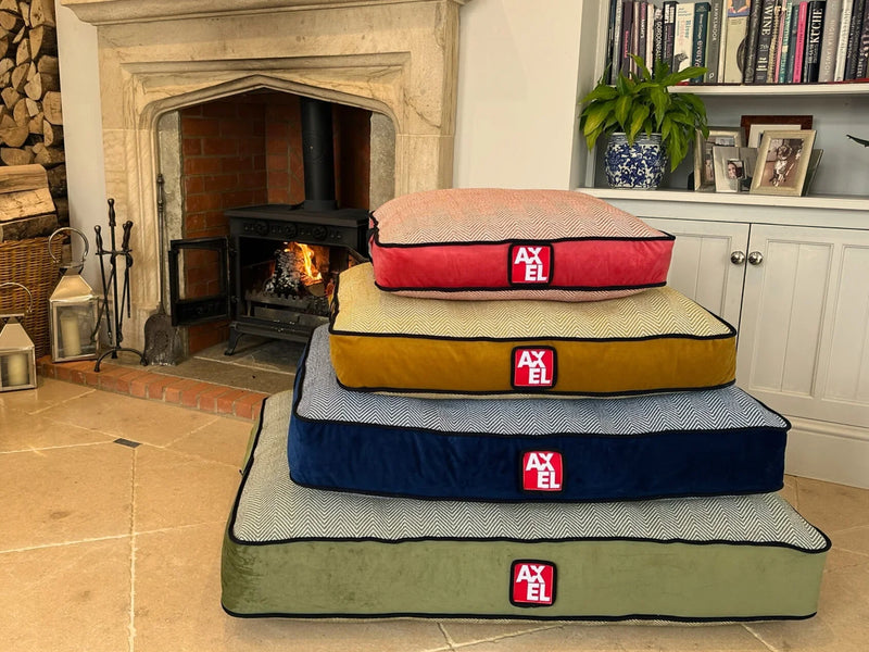 Herringbone Dog Bed Cover — British Made — Axel Dog Beds