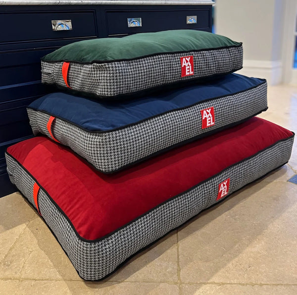 Heritage Velvet Dog Bed — British Made — Axel Dog Beds