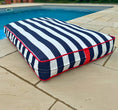 Load image into Gallery viewer, Coastal Stripe Dog Bed — British Made — Axel Dog Beds - dog bed - Axel Dog Beds