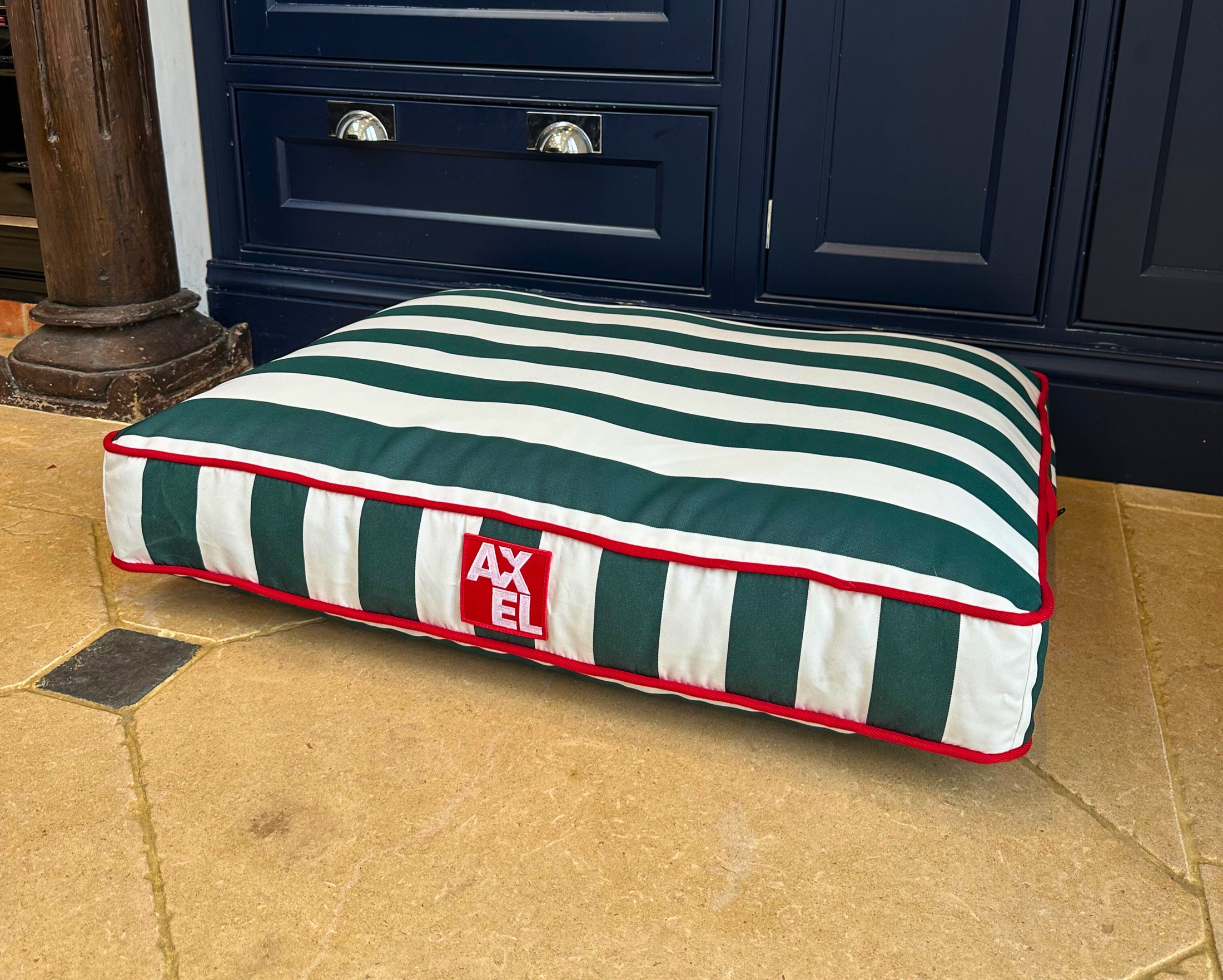 The Coastal Stripe Covers - Axel Dog Beds