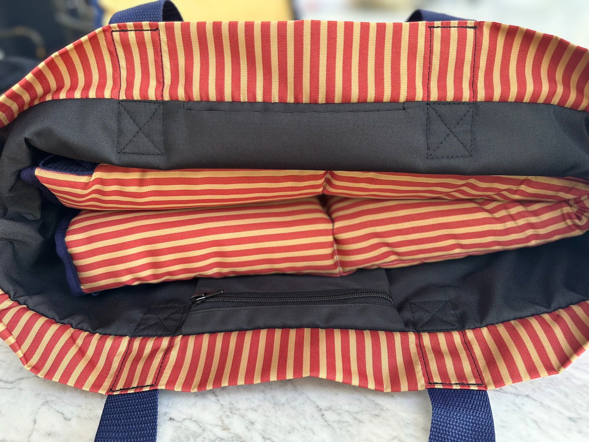 The Marine Stripe Travel Bag - Axel Dog Beds