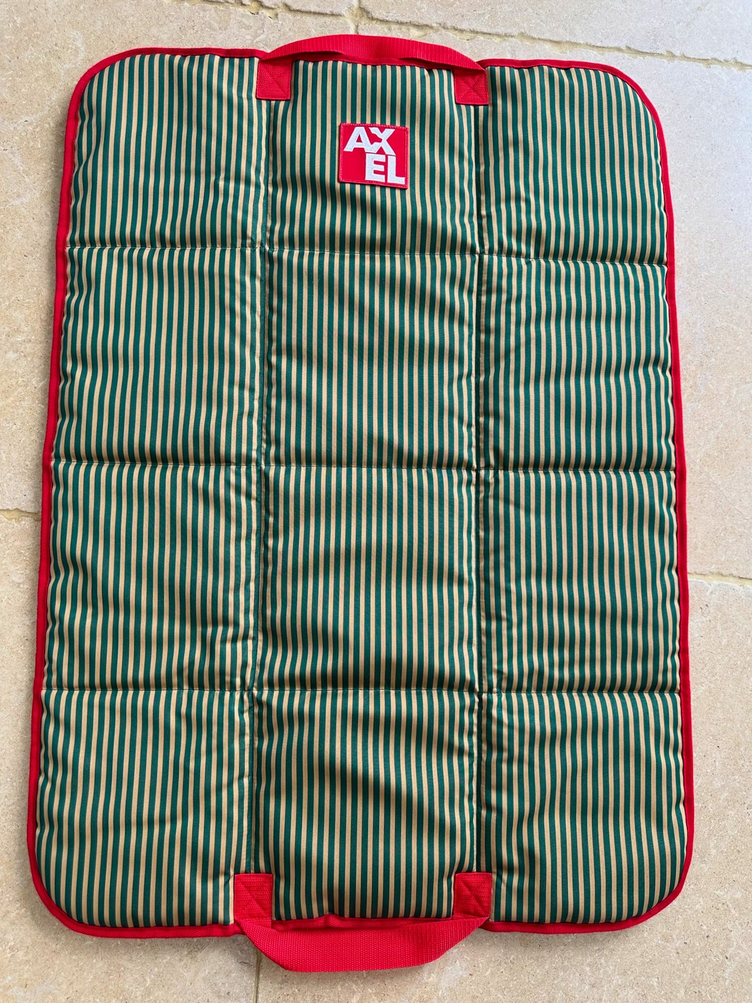The Marine Stripe Travel Mat - Axel Dog Beds