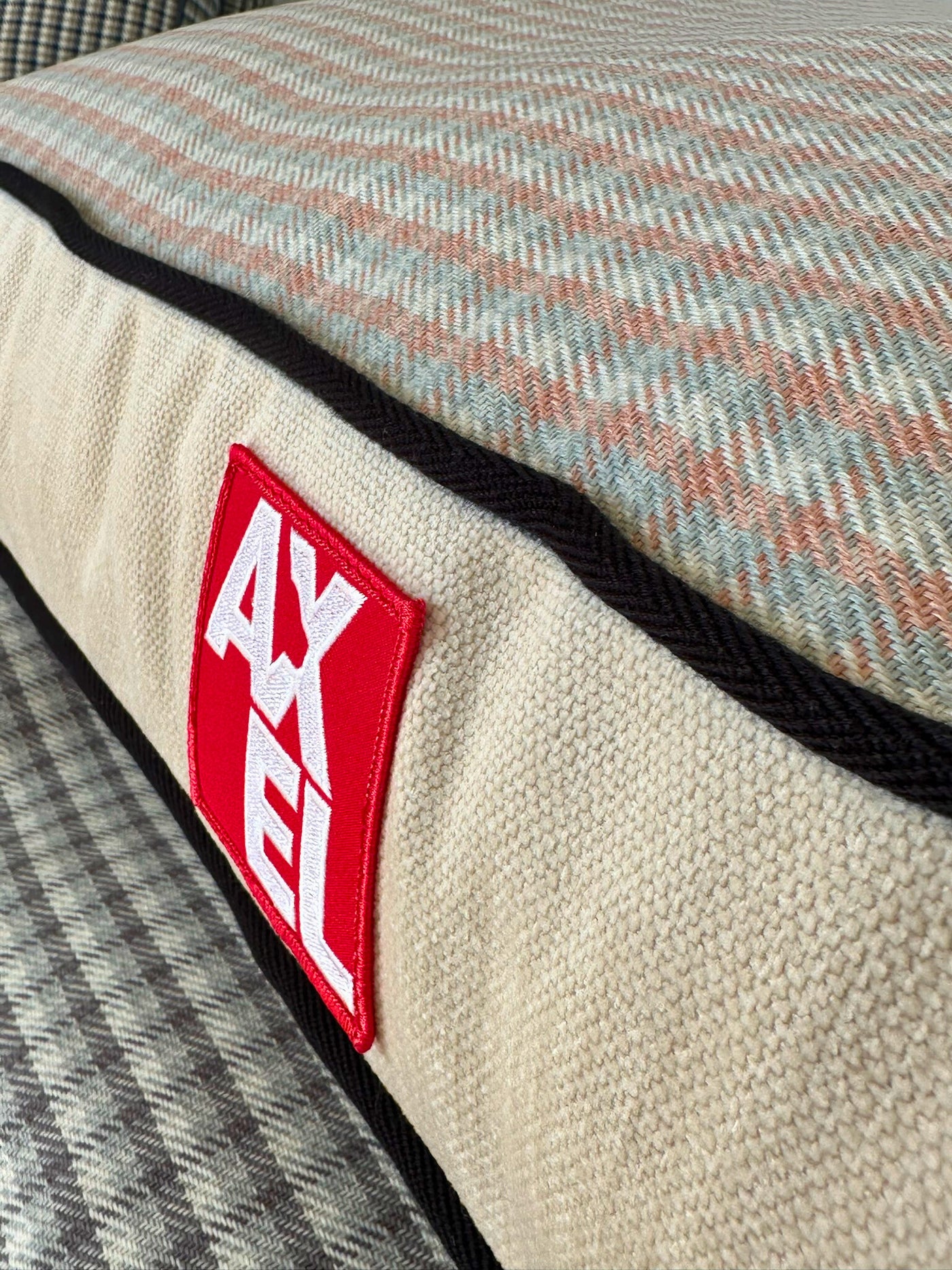 Gingham Dog Bed