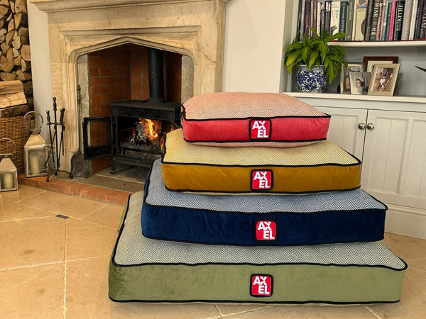 Herringbone Dog Bed — British Made — Axel Dog Beds