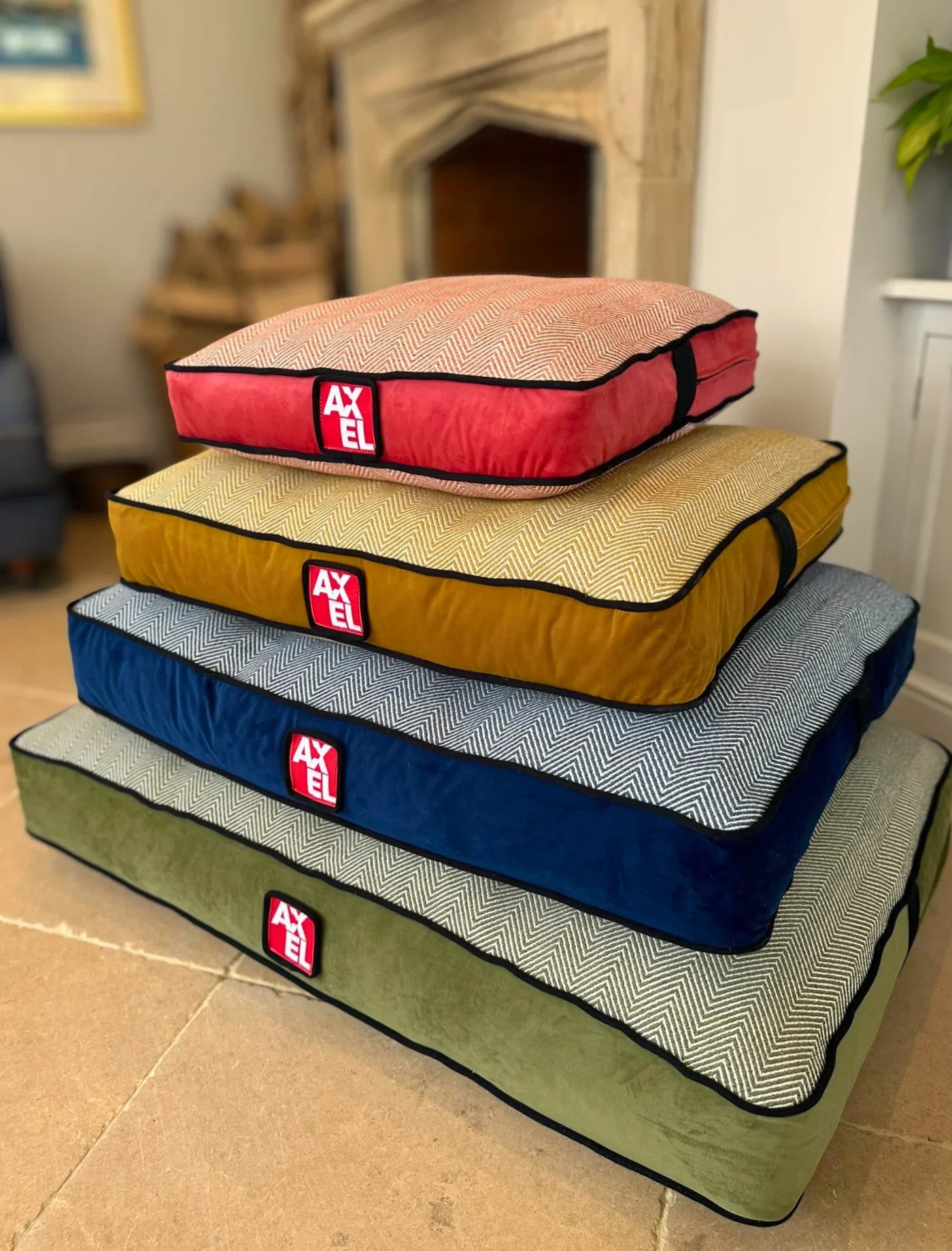 Herringbone Dog Bed Cover