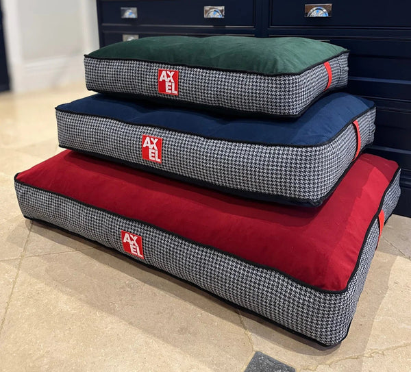 Heritage Velvet Dog Bed Cover — British Made — Axel Dog Beds