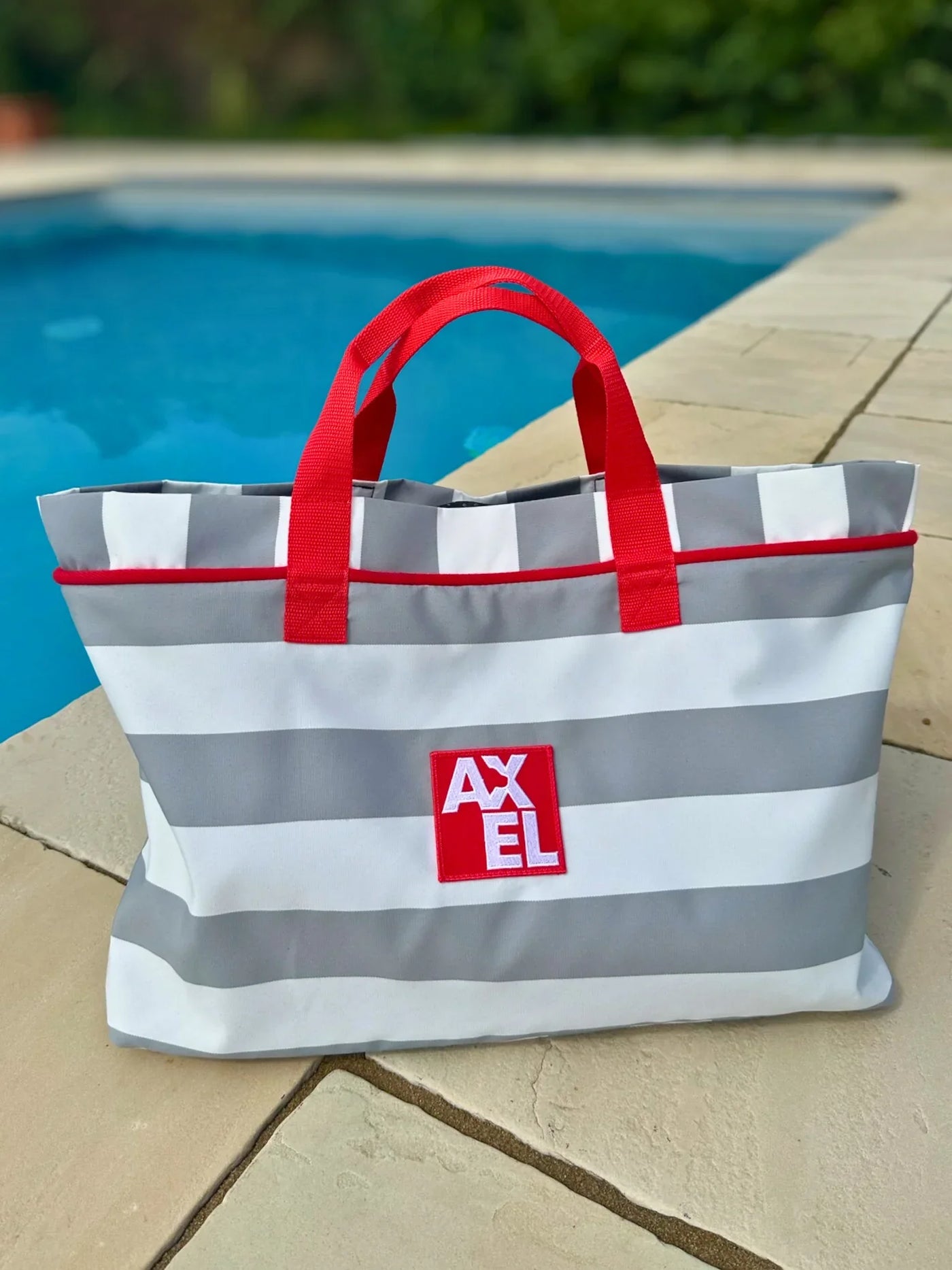 Coastal Stripe Dog Travel Bag