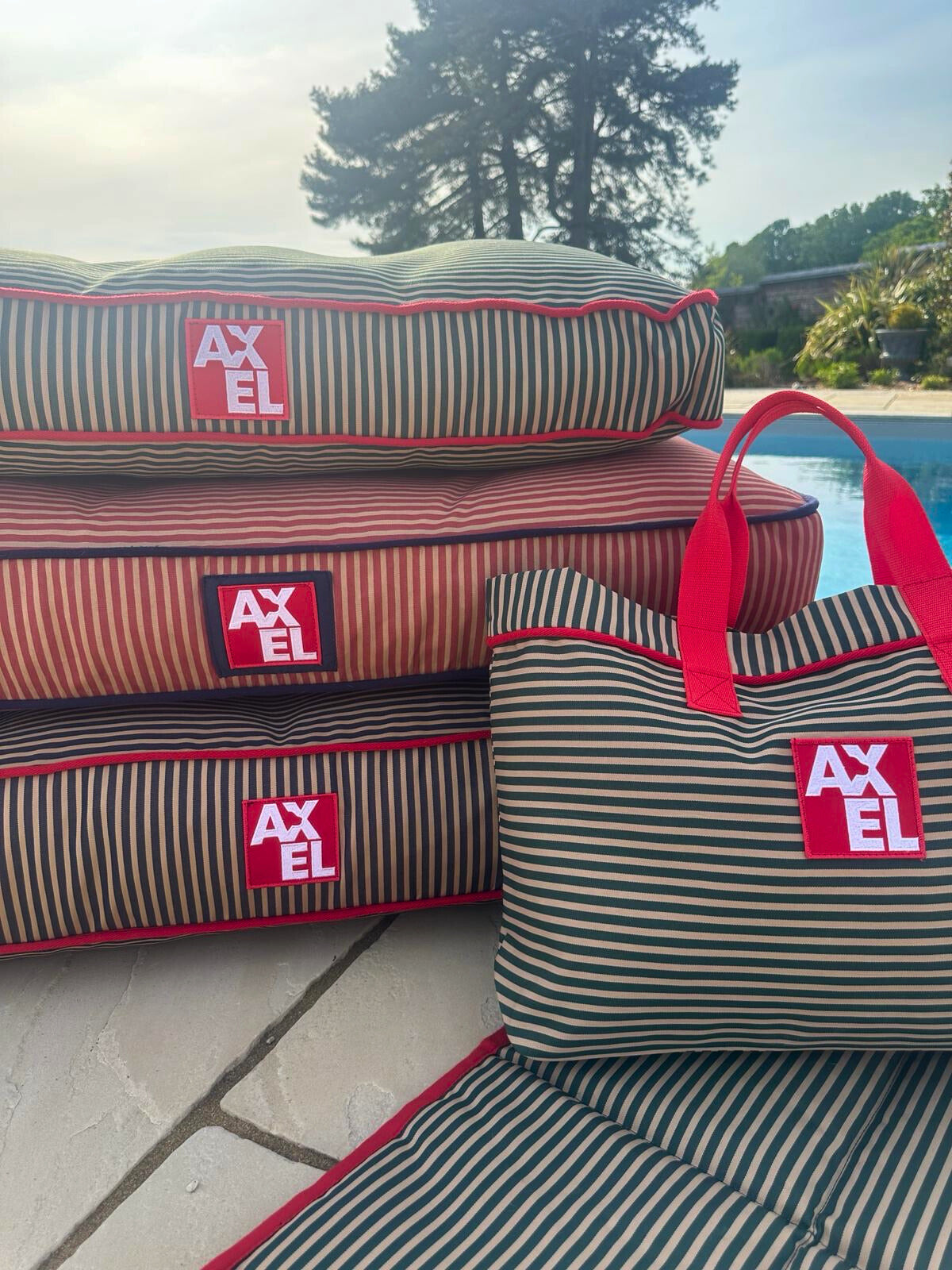 The Marine Stripe Covers - Axel Dog Beds