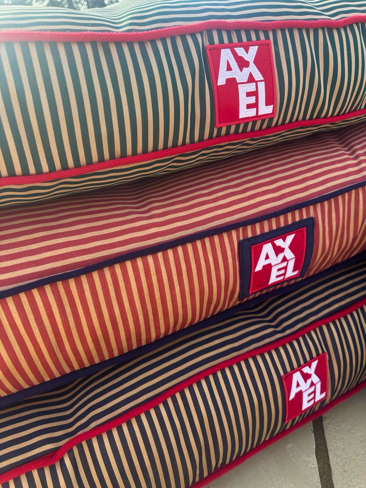 The Marine Stripe Covers - Axel Dog Beds