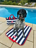Load image into Gallery viewer, The Coastal Stripe Crate Mat - Axel Dog Beds
